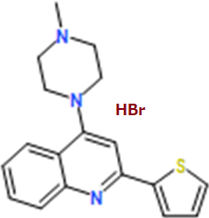 4-(4-Methylpiperazin-1-yl)-2-(thiophen-2-yl)quinoline hydrobromide